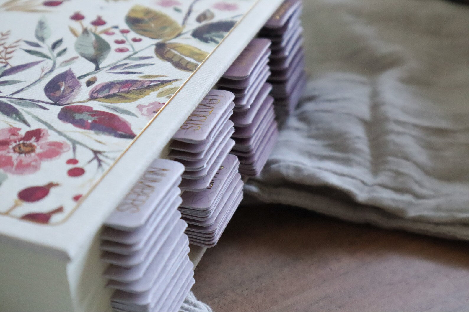 Bible Tabs Rose Floral | Matte-Coated Sticker Tabs