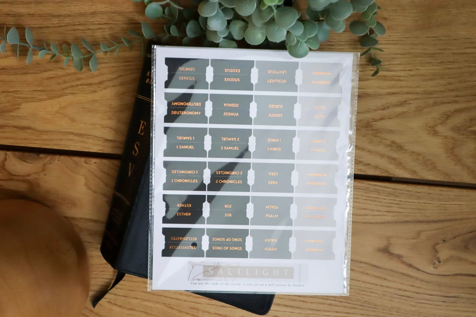 Bible Tabs Black Copper & Matte-Coated Sticker Tabs