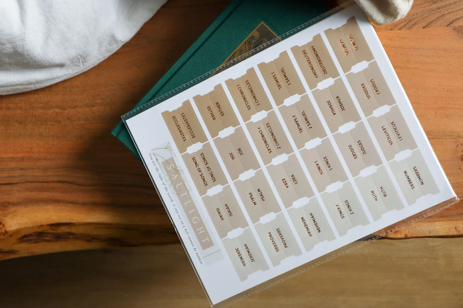 Bible Tabs Sand Copper | Matte-Coated Sticker Tabs