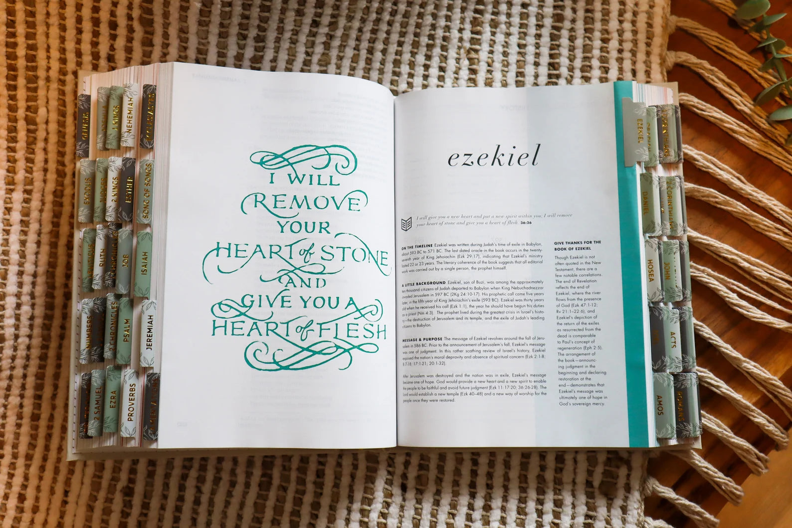 Bible Tabs Pine Bliss | Matte-Coated Sticker Tabs