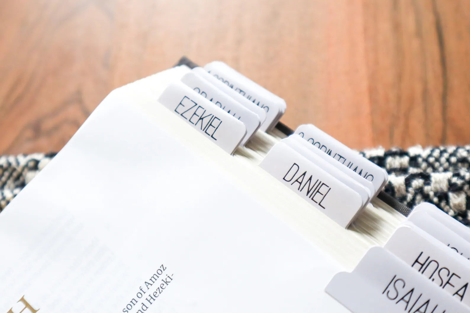 Bible Tabs Neutral Black | Matte-Coated Sticker Tabs