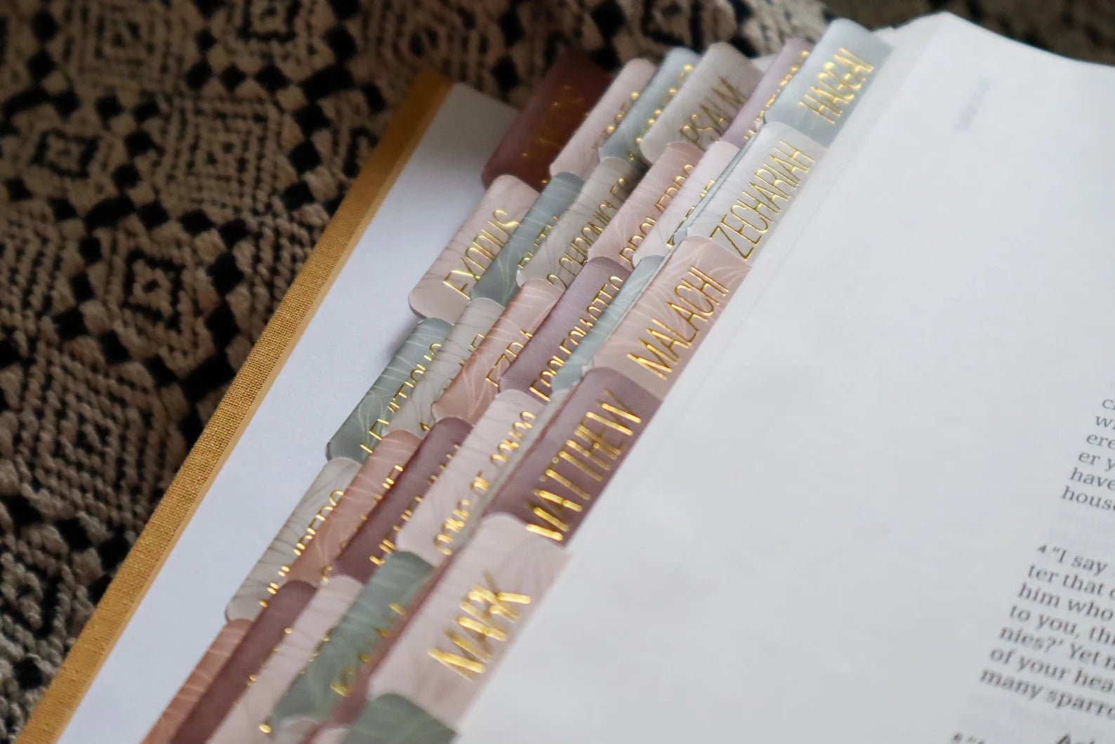 Bible Tabs Earth Tone & Matte-Coated Sticker Tabs