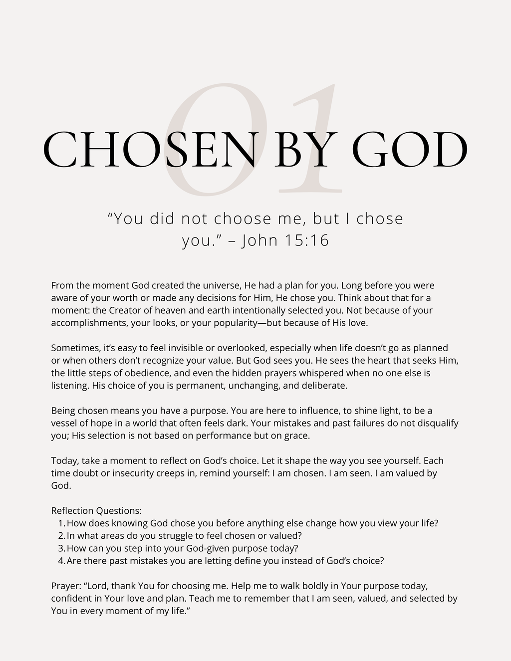 30-Day Identity in Christ Devotional