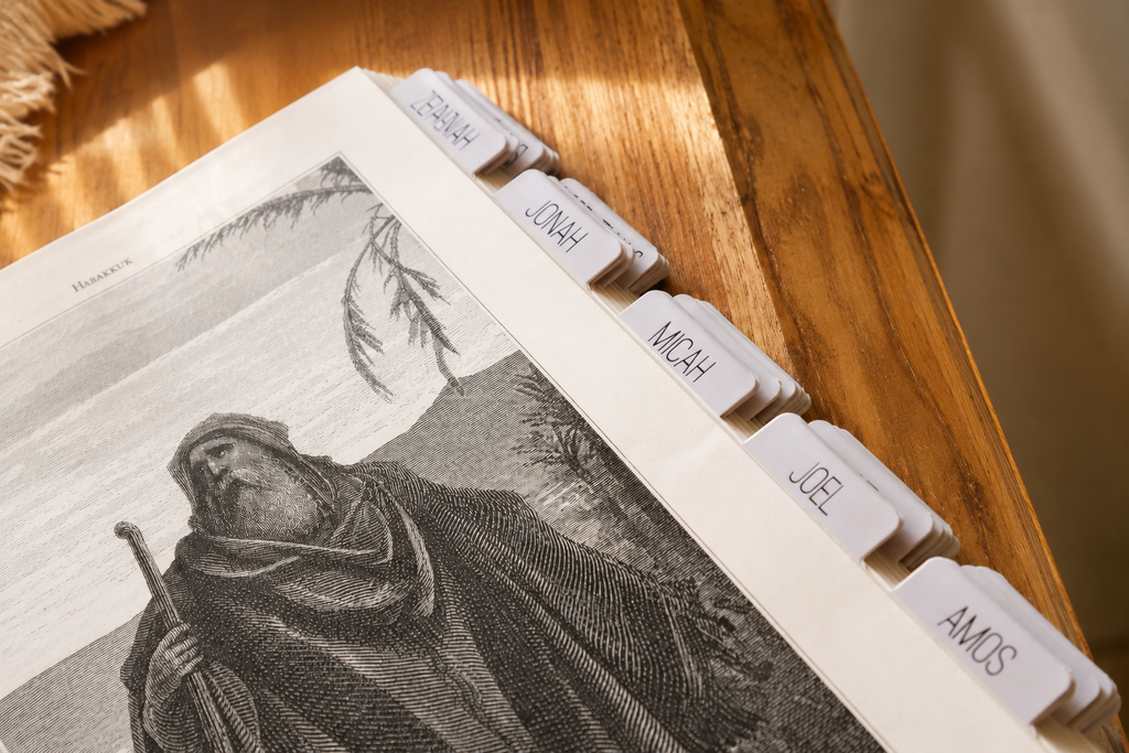 Bible Tabs — Neutral + Black Foil (Matte-Coated)